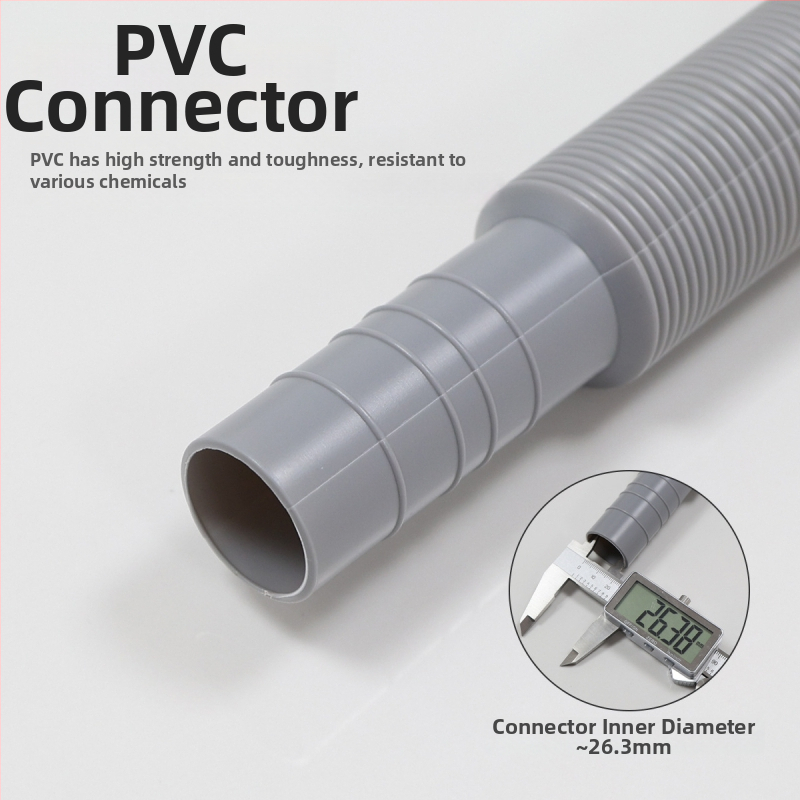 Univerzálny teleskopický plastový odvodňovací hadič pre umývadlo s preklopnou doskou; model XSQF-101, materiál PP+PVC, tvar: plastová rúra, spracovanie na zákazku