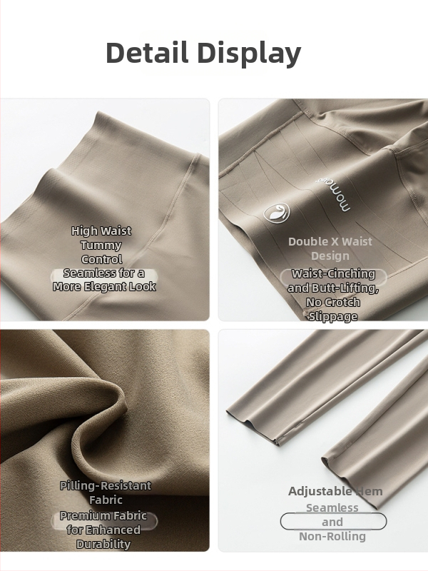 Sieviešu augstas jostas jogas legingi vēdera kontrolei, 9-punkta garums, neilona-spandeksa materiāls, teksta raksts, slim-fit