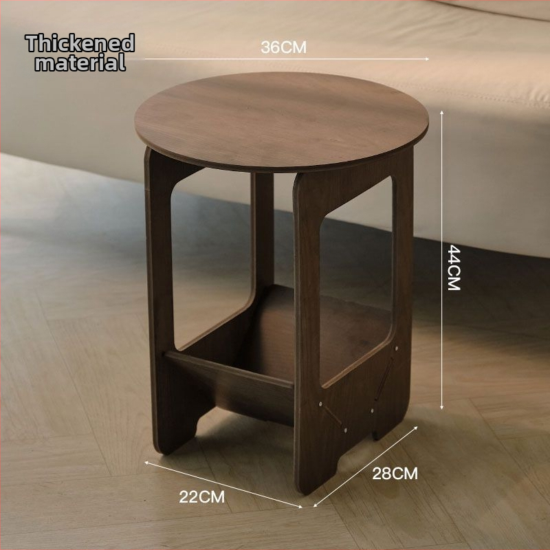 Europos stiliaus kavos staliukas su saugykla, kvadratinės formos kampas, viršutinė plokštė iš medžio-plastiko, medinis rėmas, be dažų, surinkimas reikalingas