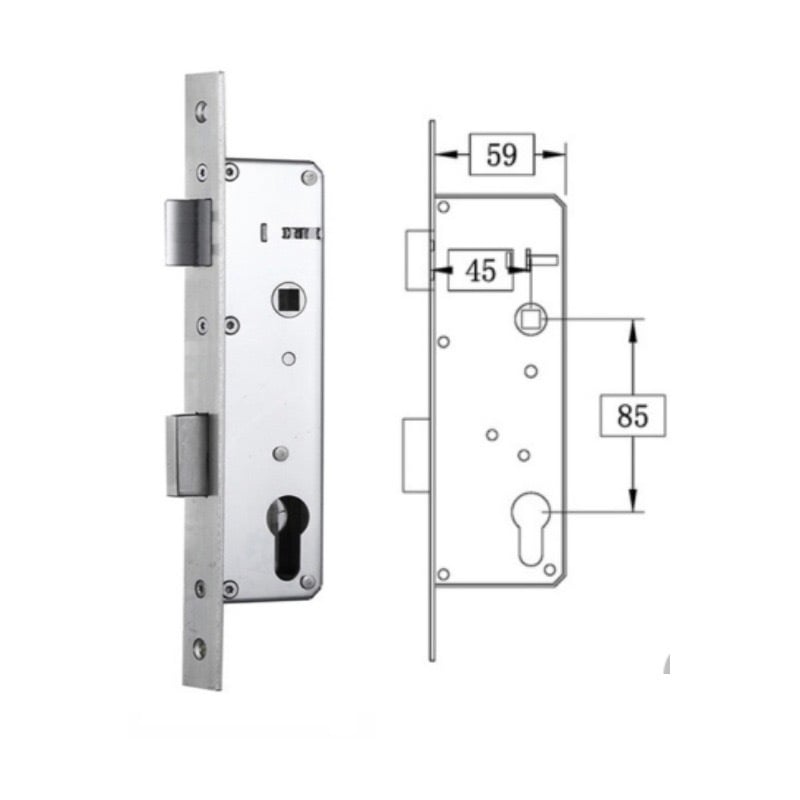8545 Piršto atspaudų durų korpusas: itin greitas nuskaitymas <0,001 s, tarnavimo laikas 10000 ciklų, DC maitinimas, modernus minimalistinis dizainas, su raktu
