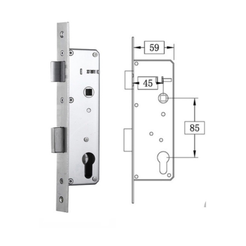 8545 Piršto atspaudų durų korpusas: itin greitas nuskaitymas <0,001 s, tarnavimo laikas 10000 ciklų, DC maitinimas, modernus minimalistinis dizainas, su raktu