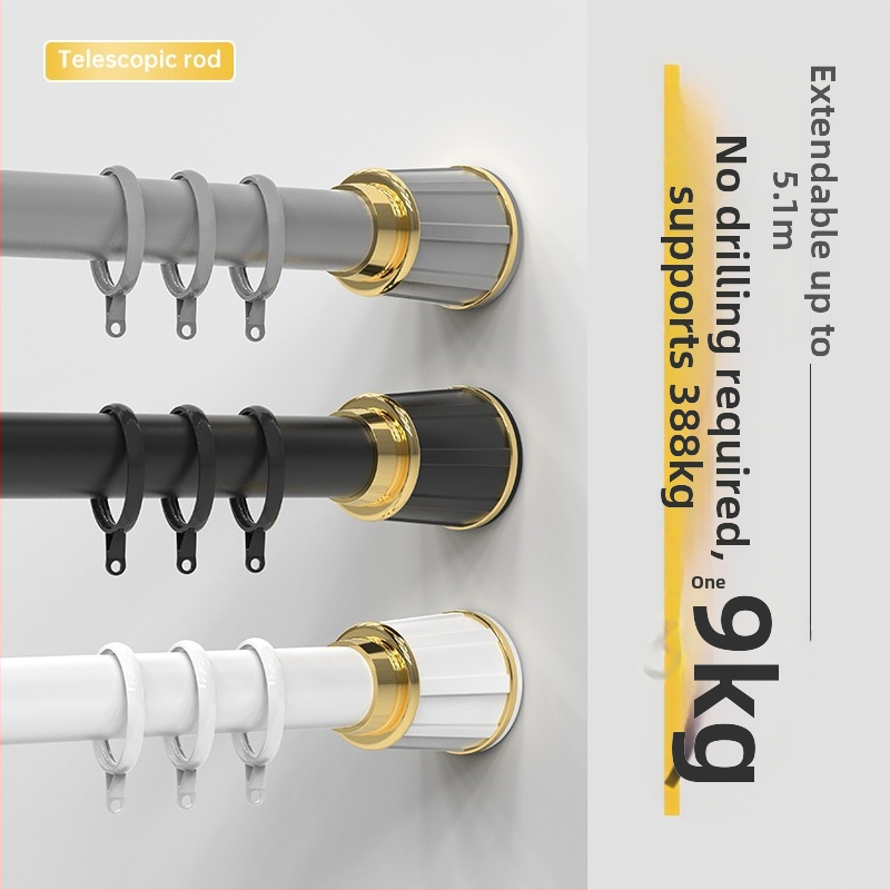 Telescopická závesná tyč z hliníkovej zliatiny – Shaoxing Rainbow Textiles, prispôsobiteľná, licencovaná súkromná značka