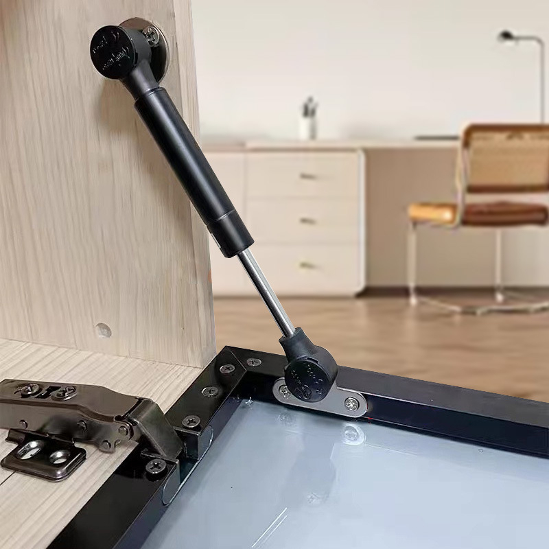 Ablakhoz és ajtókhoz – gázrugó alumínium kerettel – kompakt, 60N/80N, középpont távolság 145/160/270mm, alkalmas faliszekrényekhez, gardrobokhoz és könyvespolcokhoz