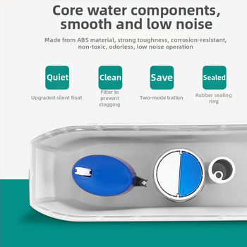 Lilong Sieninis squat WC vandens rezervuaras, plastikas, 3.5L/7L, rankinis plovimas