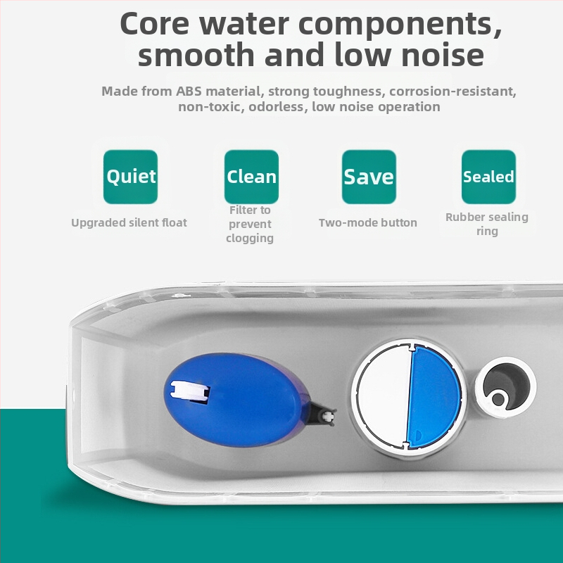 Lilong Sienas uzstādāms squat tualetes ūdens tvertne, plastmasa, 3.5L/7L, ar roku nospieduma izskalojumu