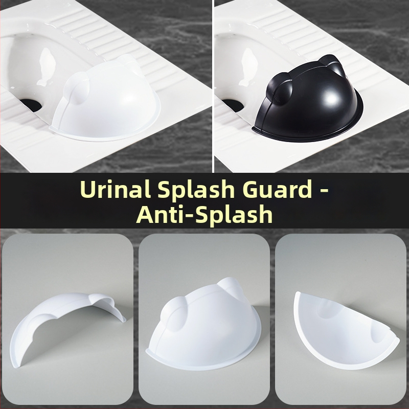 Plastmasas priekšējais barjeras priekš squat tualešu – novērš šļakatēšanu, bez demontāžas, minimālais atvēruma attālums: 1, caurules diametrs: 1, bez ūdens tvertnes