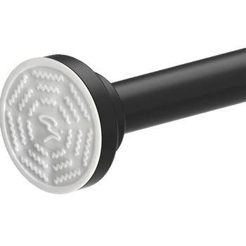 Telescopická tyč z nerezovej ocele do kúpeľne — bez vŕtania, nastaviteľná, na sprchové závesy, dvere a šatník; moderný minimalistický štýl