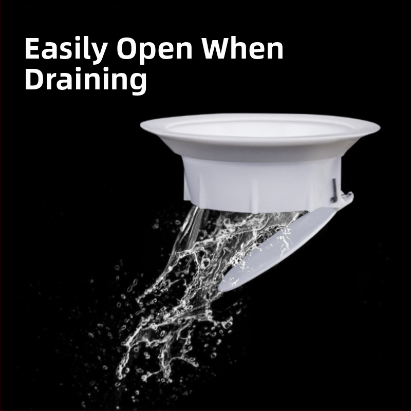 Dispozitiv deodorant pentru toaletă de tip squat — material PP; fără rezervor de apă; distanța minimă față de orificiu 7 cm; diametrul conductei de evacuare 7–11 cm; fără trapă de apă; stil modern simplu