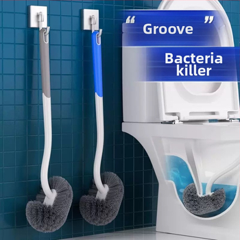 Kefa na toaletu, nástenná, s dlhým držadlom, plastová, 80 g