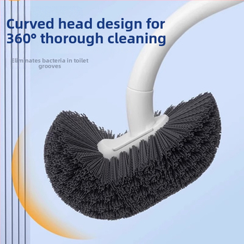 Kefa na toaletu, nástenná, s dlhým držadlom, plastová, 80 g