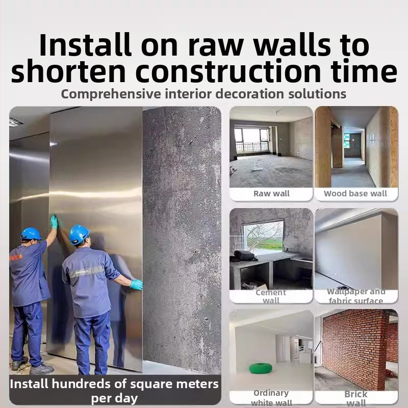 Stenový panel – bambusovo-uhlíkové vlákno, bezšvové spojenie, zvuková izolácia 30 dB, tepelná vodivosť 0,15 W/mK