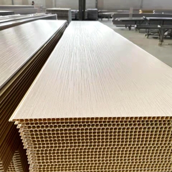 Sistem integrat de panouri pentru pereți, panouri PVC din bambus-lemn, model Buckle plate, stil Plan, Stil Nou Chinezesc, marca Shunzhi