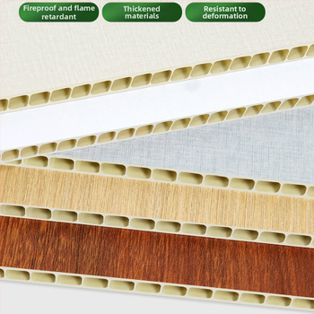 Integratsiooniline seinapaneelide süsteem PVC bambus-puitpaneelidega, Buckle plate mudel, sile stiil, Uus Hiina stiil, bränd Shunzhi