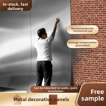 PVC iekšējie sienu paneļi, biezums 5 mm/8 mm, mūsdienīgs minimālisks stils, bambusa ogles koksmetāla apdare un oglekļa kristāla plāksnes