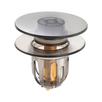 Попъп дренажна пробка за мивка 2d бутонен тип капак, P-образна форма, пластмасова, модел Tp-YW821523