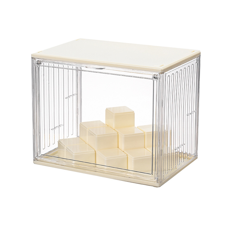 Cutie de depozitare și expunere pentru figuri, material PET, protecție împotriva prafului, cu posibilitate de stivuire, model 758