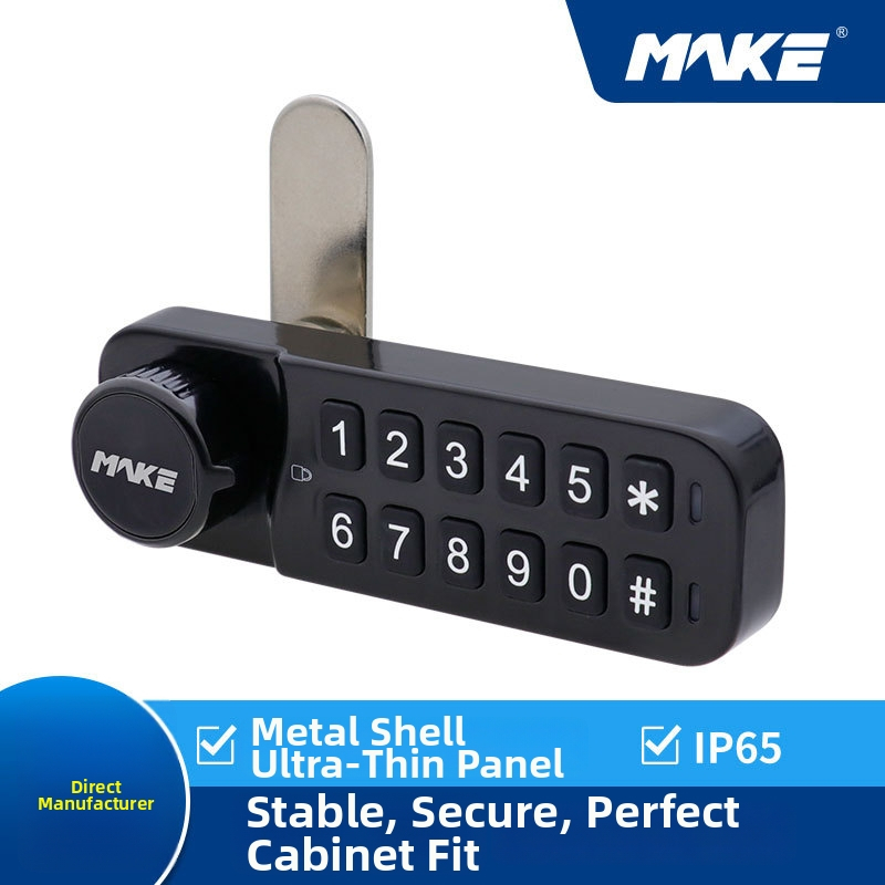 Kapi lukk nutika elektroonilise klaviatuuri parooliga, tsinkisulam Mk731 mudel, kaasaegne minimalistlik stiil