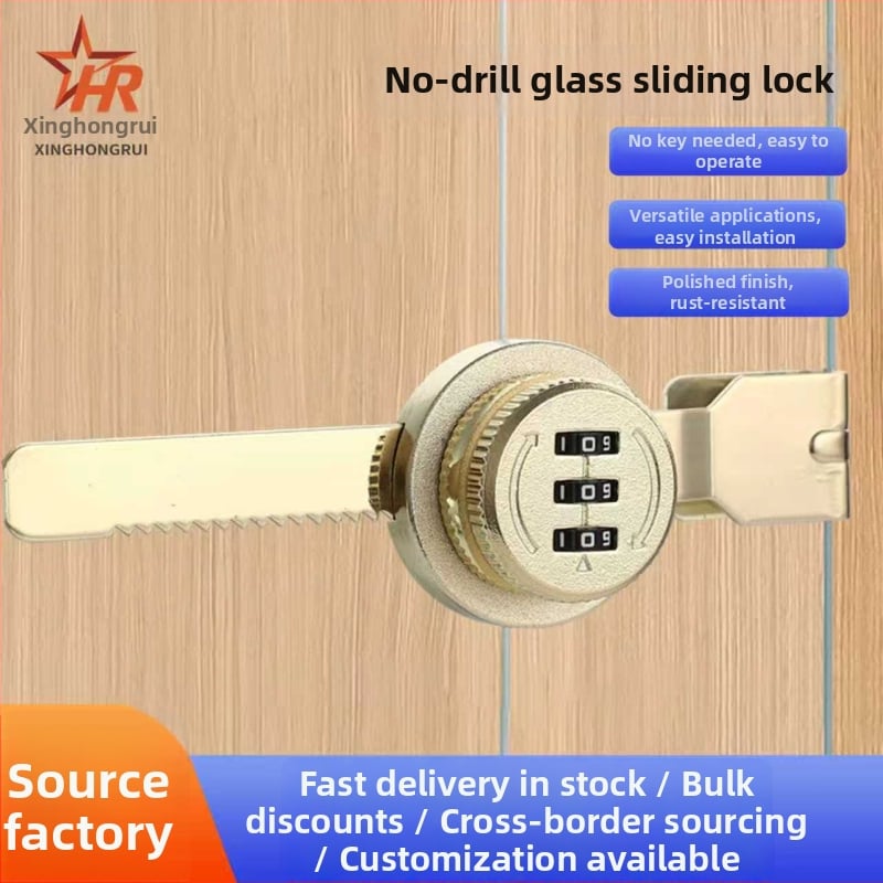 Κλείδωμα συρόμενης πόρτας 318, κλείδωμα με κωδικό από κράμα ψευδάργύρου για γυάλινες και αλουμινένιες πόρτες, κατάλληλο για συρόμενες πόρτες και βιτρίνες