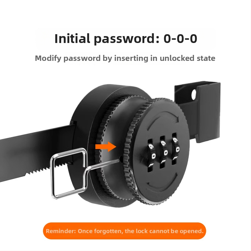 Κλείδωμα συρόμενης πόρτας 318, κλείδωμα με κωδικό από κράμα ψευδάργύρου για γυάλινες και αλουμινένιες πόρτες, κατάλληλο για συρόμενες πόρτες και βιτρίνες