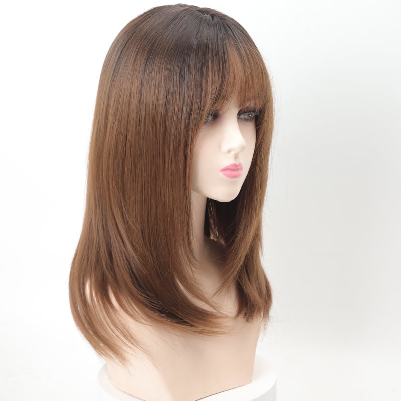 Paróka hőálló rostokból, rugalmas belső háló, francia frufruval, modell C8258