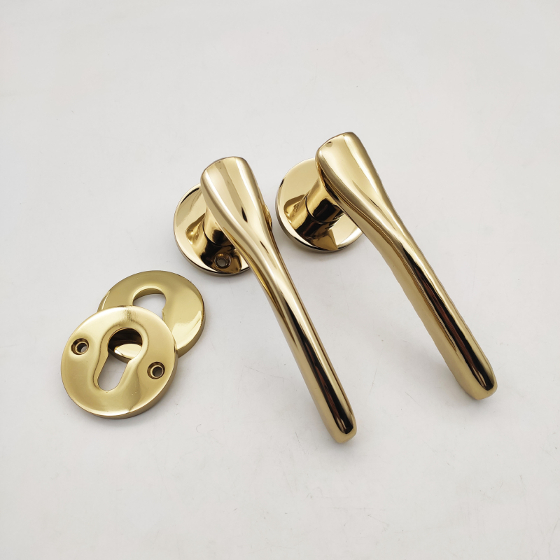 Брава за интериорни врати, алуминиева сплав, за дървени и спални врати, модерен минималистичен стил, тегло на панелната дръжка 350 g