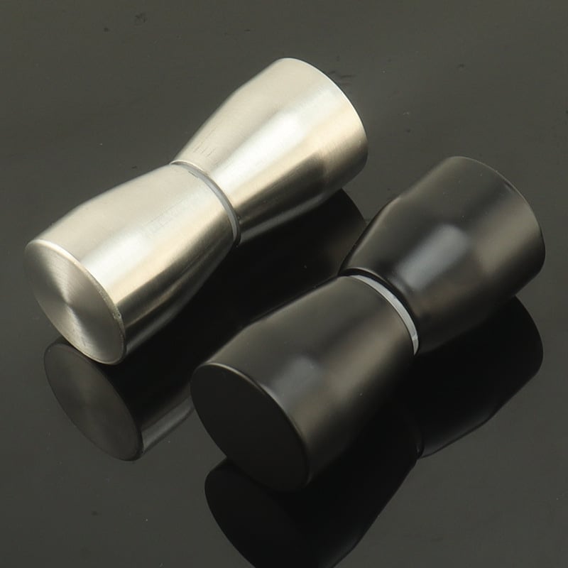 Set hardware despărțitoare de toaletă: oțel inoxidabil, pereche de mânere de ușă, balamale; finisaj periat; Sowegu