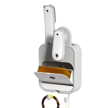 Kangmi plastový set mydlovej nádoby s kefkou, nástenný držiak mydla s prísavkou a krytom, 72 kusov