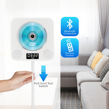 KC-608 DVD плеър — Мултиформатно възпроизвеждане (CD, MP3, WMA, VCD, DVD, DVD±R/RW), 5V DC, 10W, Дисплей, 3.5 мм аудио изход