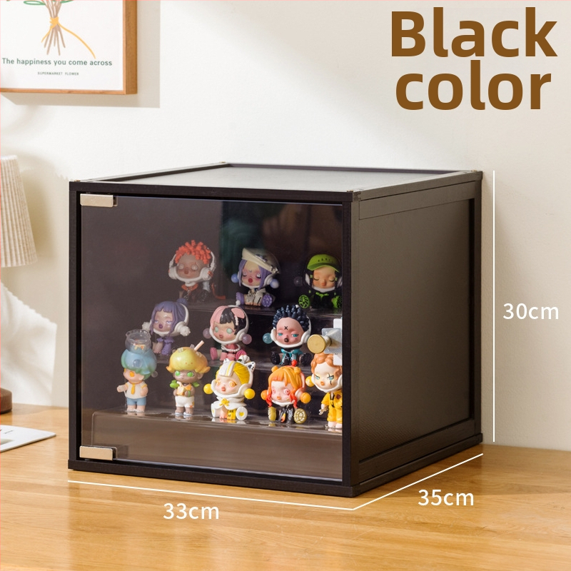 Figūru uzglabāšanas kastīte, akrila, putekļusizturīga, ar nodalījumiem, 60 L tilpums