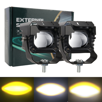 Spotlight LED pentru motocicletă, carcasă din aluminiu și lentilă, 12V, IP67, 15000 lm, LED