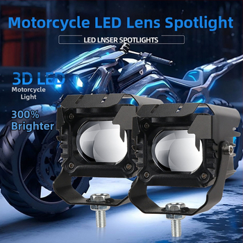 Motociklo LED prožektorius, aliumininis korpusas ir lęšis, 12V, IP67, 15000 lm, LED