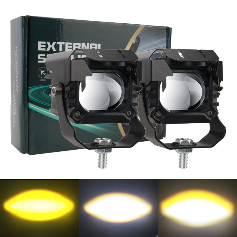 Spotlight LED pentru motocicletă, carcasă din aluminiu și lentilă, 12V, IP67, 15000 lm, LED