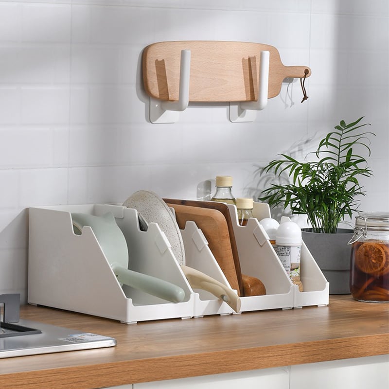 Cutie de depozitare pentru birou, stil japonez, plastic PS, 5L, deschisă, cu grilă, stivabilă, dimensiuni 30×18×15 cm