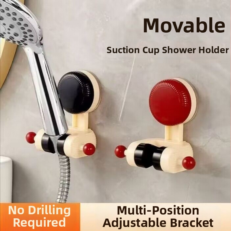 Regulējams dušas galvas turētājs ar sūkņa stiprinājumu – bez urbšanas, plastmasas konstrukcija, mājas lietošanai