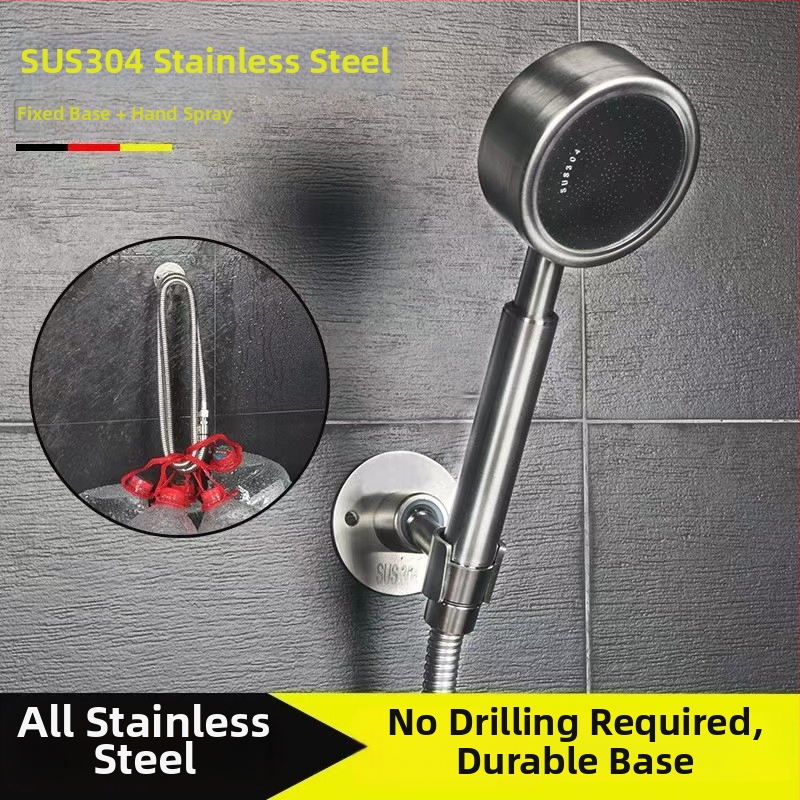 Dušiklahv seinakinnitus - 304 roostevabast terasest, harjatud viimistlus, seinasse paigaldus, ilma puurimiseta