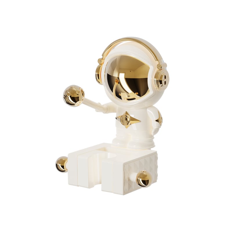 Podesivi držač tuša sa usisnom čašom, zidni, bez bušenja, od plastike