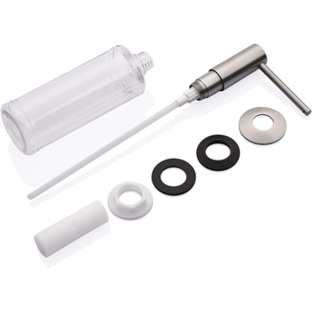 Virtuvės kriauklės muilo dozatorius su spaudimu (Medžiaga: Varis; Paviršius: Elektroplakavimas; Veikimas: Rankinis spaudimas; Svoris: 0.35 kg)