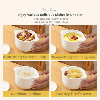 Portselaninis troškinimo puodas sriuboms su glazūruotu paviršiumi, šiuolaikinis minimalistinis stilius (Medžiaga: porcelenas; Paviršius: glazūruotas; Prisitaikymas: prieinamas; Stilius: šiuolaikinis ir minimalistinis)