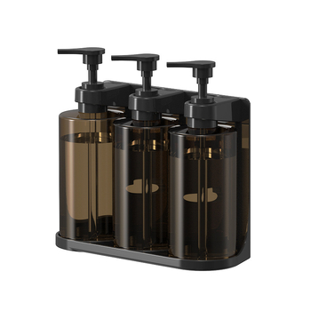 Vonios kambario sieninis muilo dozatorius, iš plastiko, vieno gabalo formavimas, rankinis spaudimas, šiuolaikinis stilius