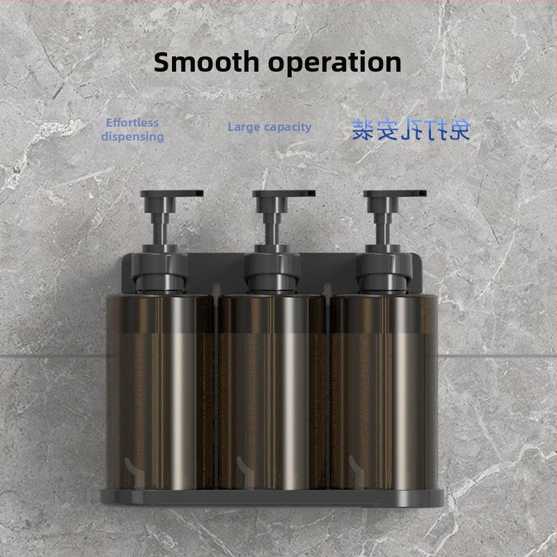 Vonios kambario sieninis muilo dozatorius, iš plastiko, vieno gabalo formavimas, rankinis spaudimas, šiuolaikinis stilius