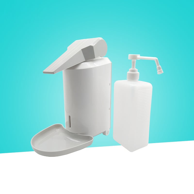 Rankinis muilo dozatorius su rankų spaudimo funkcija, sieninis montavimas, ABS inžinerinis plastikas, šiuolaikinis minimalistinis stilius, Idas