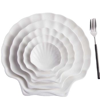 Порцеланов сервиз за хотели и ресторанти – неравна форма, модерен минималистичен стил, подходящ за микровълнова, глазирана повърхност