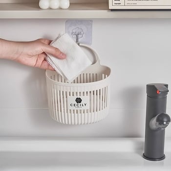 Zidni viseći kuhinjski organizator za skladištenje luka, češnjaka i đumbira — Materijal: Plastika, Model: Cyi-7720, Marka: Qiwang, Lansiranje 2024