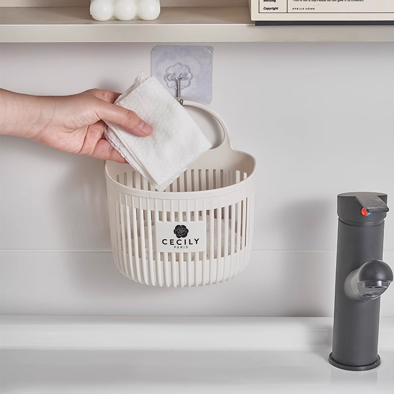 Zidni viseći kuhinjski organizator za skladištenje luka, češnjaka i đumbira — Materijal: Plastika, Model: Cyi-7720, Marka: Qiwang, Lansiranje 2024