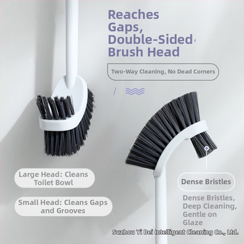 Toaletný štetec, s dlhou rúčkou, na stenu, plast, 0,16 kg, 1 ks