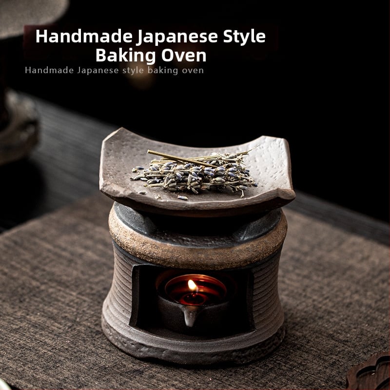 Керамична основа за ароматерапия за камина със салвия и кедър – ръчна изработка в японски стил, полуручна и полумеханична конструкция, Conley Ceramics