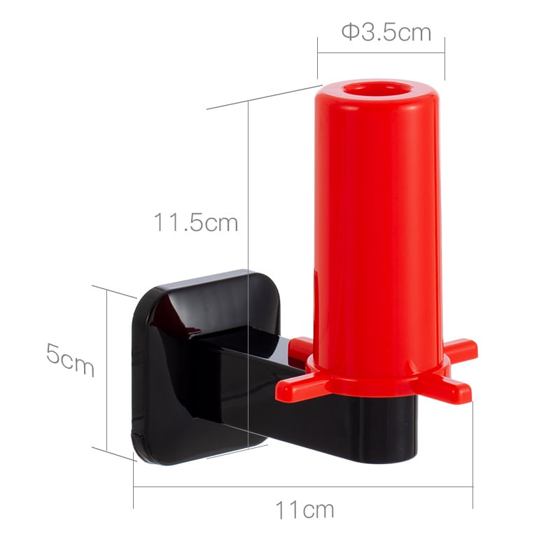 Vertikálny samolepiaci držiak na papier – plastový, cylindrický, moderný štýl (samolepiaci, bez vŕtania)