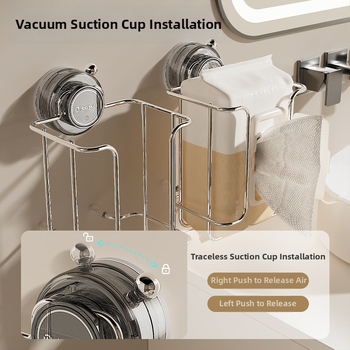 Nástenný stojan na vlhké vreckovky a toaletný papier • nerezová oceľ • elektroplátovaná povrchová úprava • štvorcový dizajn • moderný minimalistický štýl