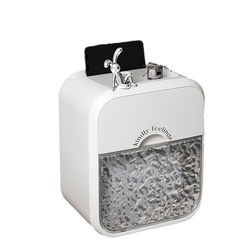 Box montat pe perete pentru hârtie igienică, model glaciar, din plastic, impermeabil, model 2784