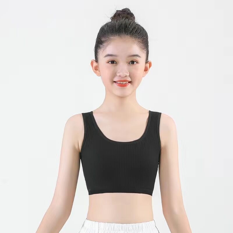 Meitenēm paredzēts kokvilnas divslāņu top, bez metāla stieples, 8–16 gadi